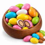 Dragées aux Amandes Multicolores au Chocolat au Lait